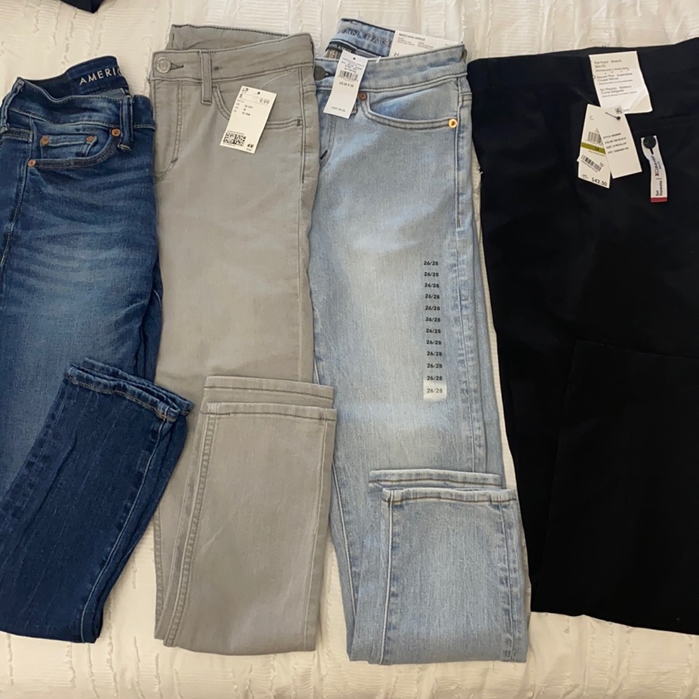 3 jeans and 1 pants suit boys sizes 14/16